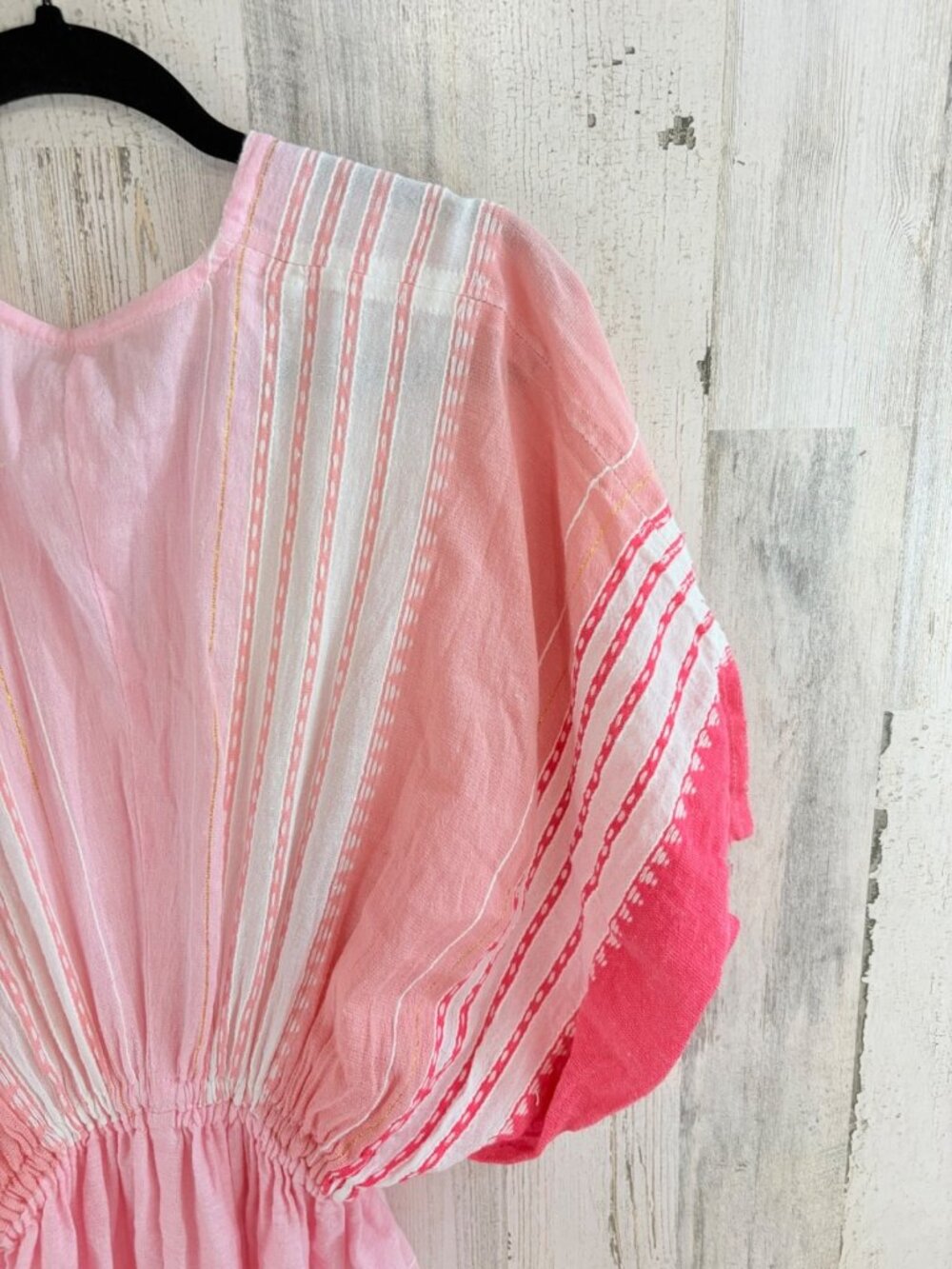 Lemlem Leila Plunge Dress Caftan Size S Pink - Picture 14 of 16